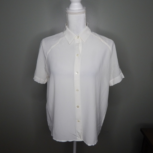 Everlane Tops - everlane women Ivory silk shirt SZ S